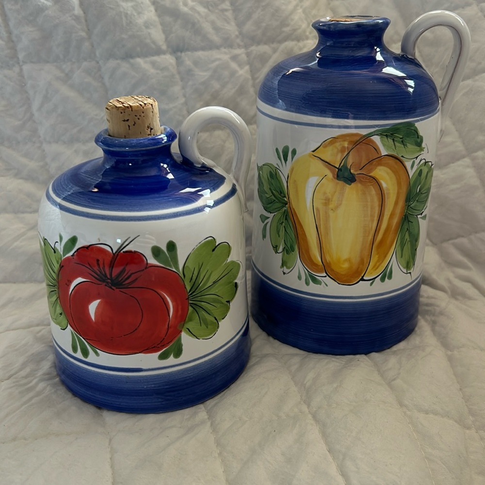 Italian oil & vinegar jars